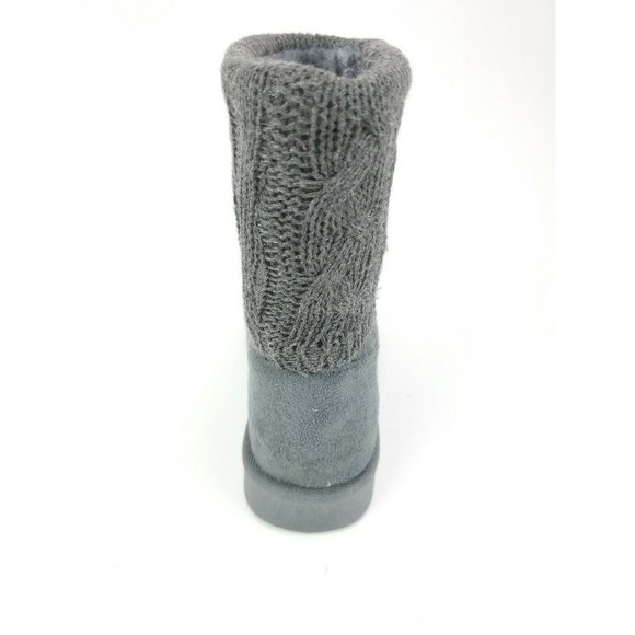 FabKids Girls Knit Sweater Cuff Winter Boots 11 - Picture 4 of 7